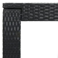 Thumbnail for Garten-Bartisch Schwarz 60,5x60,5x110,5 cm Poly Rattan