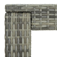 Thumbnail for Garten-Bartisch Grau 60,5x60,5x110,5 cm Poly Rattan