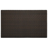 Thumbnail for Garten-Bartisch Braun 100x60,5x110,5 cm Poly Rattan