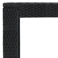 Thumbnail for Garten-Bartisch Schwarz 100x60,5x110,5 cm Poly Rattan