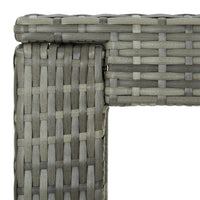 Thumbnail for Garten-Bartisch Grau 100x60,5x110,5 cm Poly Rattan