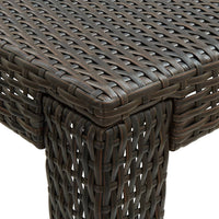 Thumbnail for Garten-Bartisch Braun 140,5x60,5x110,5 cm Poly Rattan