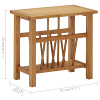 Thumbnail for Zeitungstisch 45x27x42 cm Eiche Massivholz
