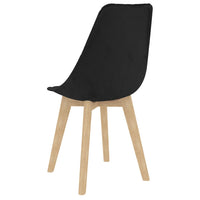 Thumbnail for Esszimmerstühle 2 Stk. Schwarz Samt