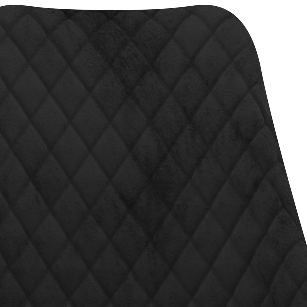 Esszimmerstühle 2 Stk. Schwarz Samt