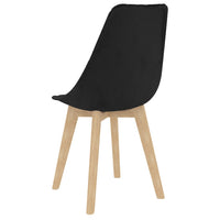 Thumbnail for Esszimmerstühle 4 Stk. Schwarz Samt