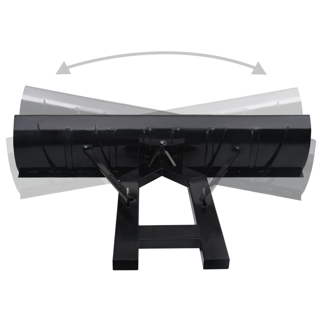 Schneepflug für Gabelstapler 200x48 cm Schwarz