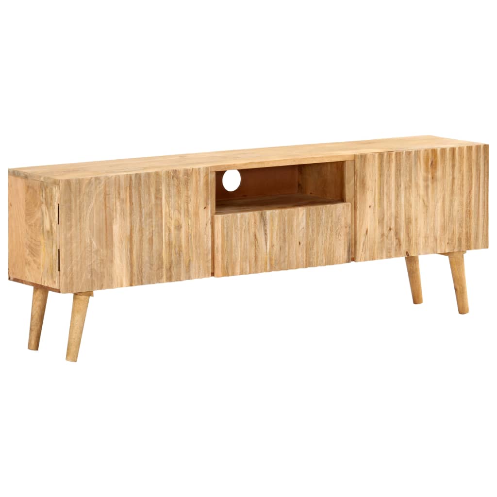 TV-Schrank 140x30x49 cm Massivholz Mango