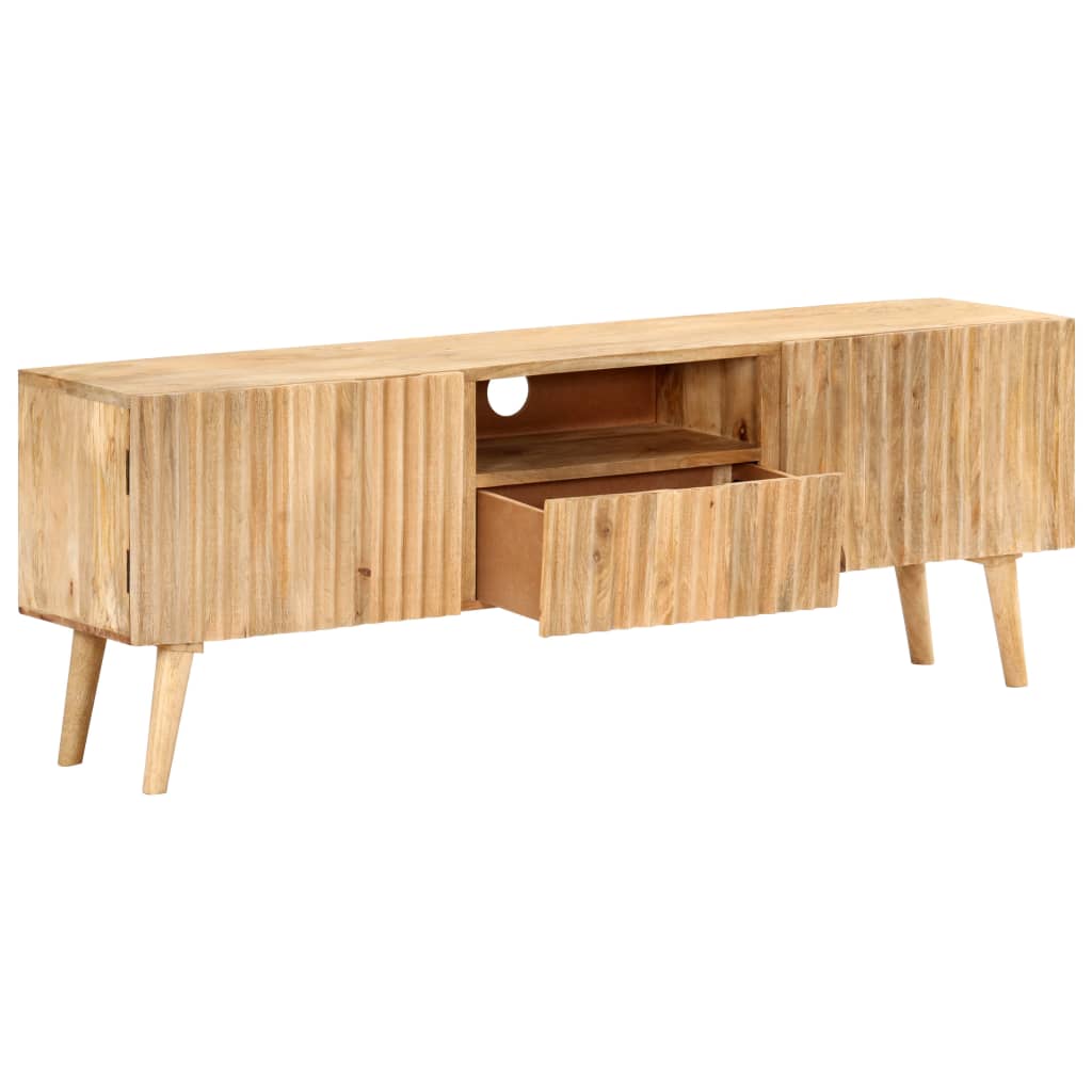 TV-Schrank 140x30x49 cm Massivholz Mango