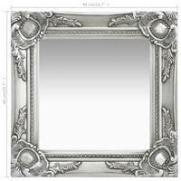 Thumbnail for Wandspiegel im Barock-Stil 40x40 cm Silbern