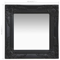 Thumbnail for Wandspiegel im Barock-Stil 40x40 cm Schwarz