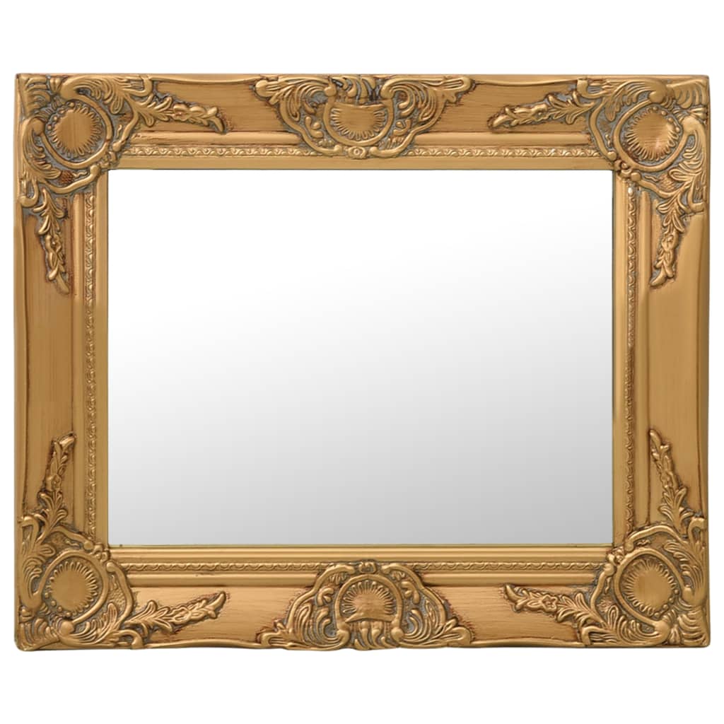 Wandspiegel im Barock-Stil 50 x 40 cm Golden
