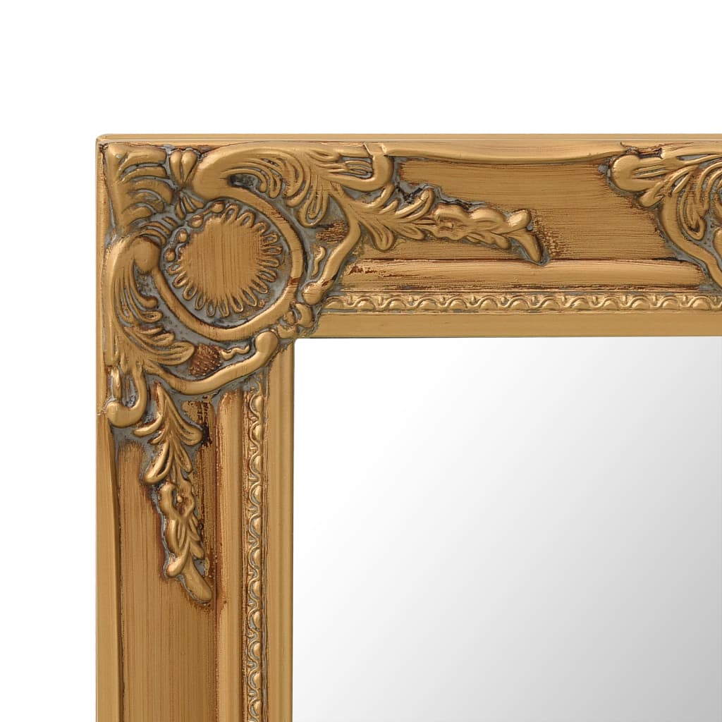 Wandspiegel im Barock-Stil 50 x 40 cm Golden