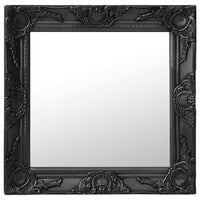 Thumbnail for Wandspiegel im Barock-Stil 50 x 50 cm Schwarz