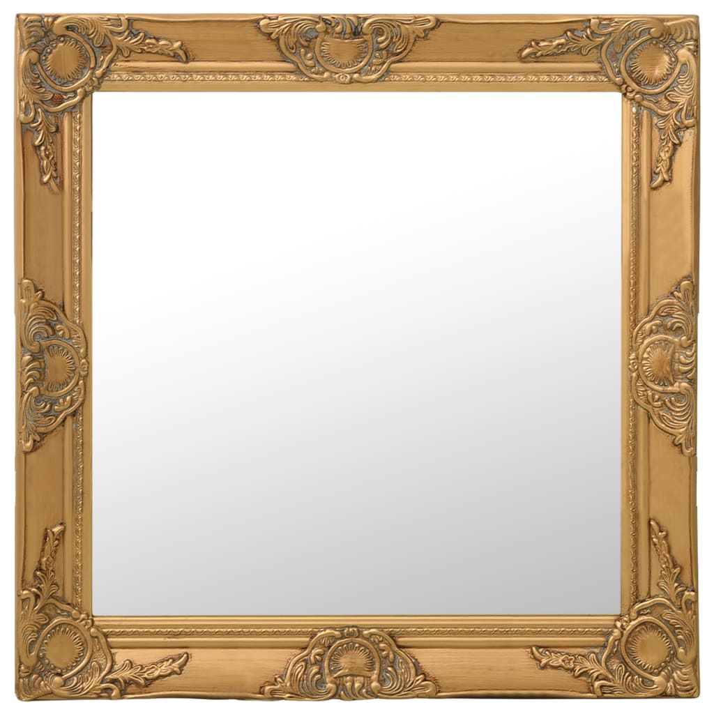 Wandspiegel im Barock-Stil 60 x 60 cm Golden