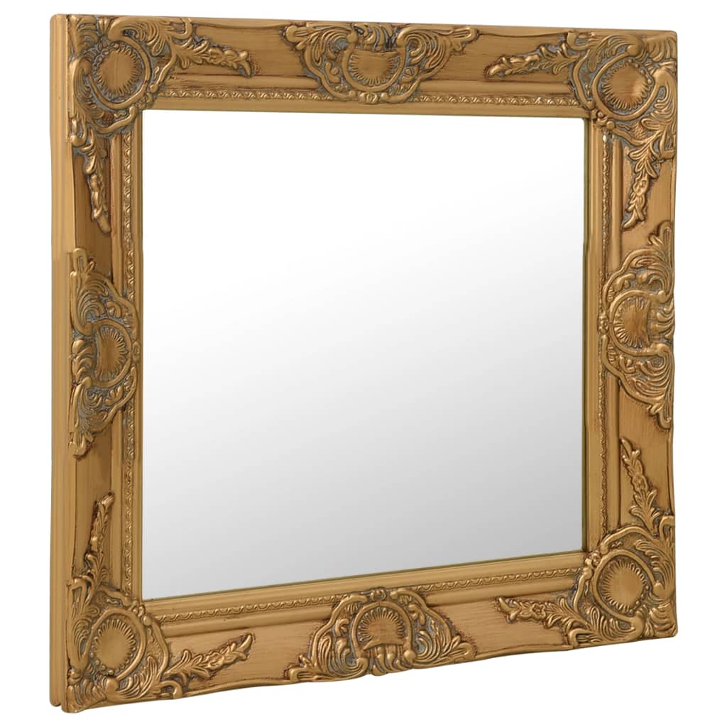 Wandspiegel im Barock-Stil 60 x 60 cm Golden