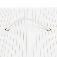Thumbnail for Bambus-Wäschekorb mit 2 Fächern Weiß 72 L