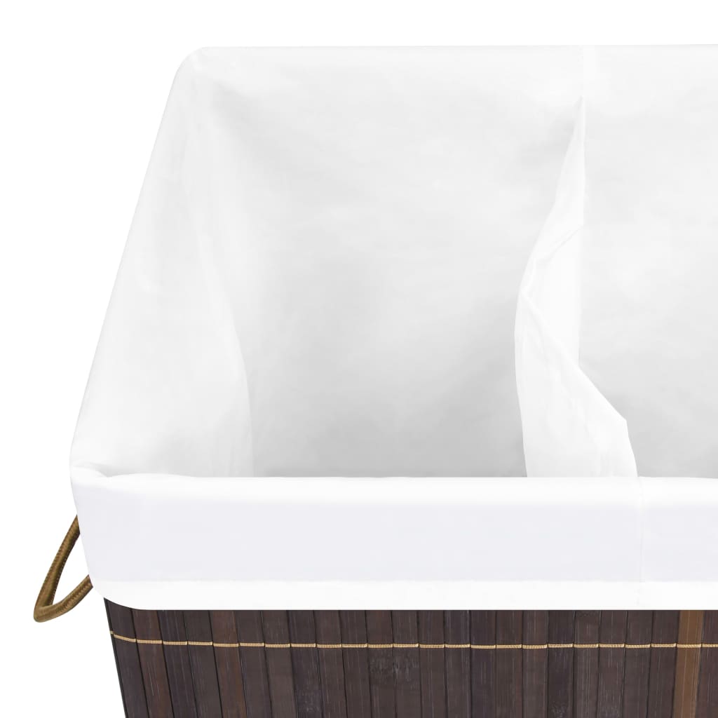 Bambus-Wäschekorb Braun 72 L