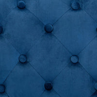 Thumbnail for Esszimmerstühle 2 Stk. Blau Samt