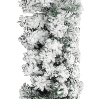Thumbnail for Weihnachtsgirlande mit Schnee Grün 5 m PVC