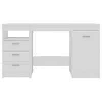 Thumbnail for Schreibtisch Weiß 140 x 50 x 76 cm Spanplatte