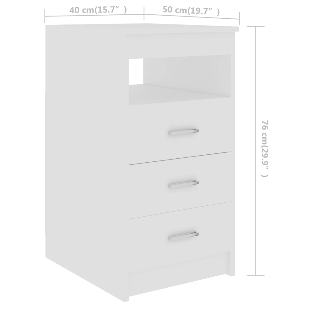 Schreibtisch Weiß 140 x 50 x 76 cm Spanplatte