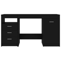 Thumbnail for Schreibtisch Schwarz 140x50x76 cm Holzwerkstoff