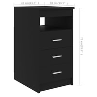 Thumbnail for Schreibtisch Schwarz 140x50x76 cm Holzwerkstoff