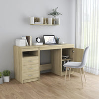 Thumbnail for Schreibtisch Sonoma-Eiche 140x50x76 cm Holzwerkstoff