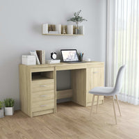 Thumbnail for Schreibtisch Sonoma-Eiche 140x50x76 cm Holzwerkstoff
