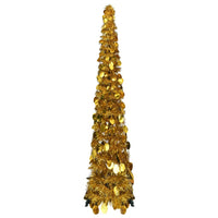 Thumbnail for Künstlicher Pop-Up-Weihnachtsbaum Golden 120 cm PET