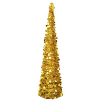 Thumbnail for Künstlicher Pop-Up-Weihnachtsbaum Golden 180 cm PET