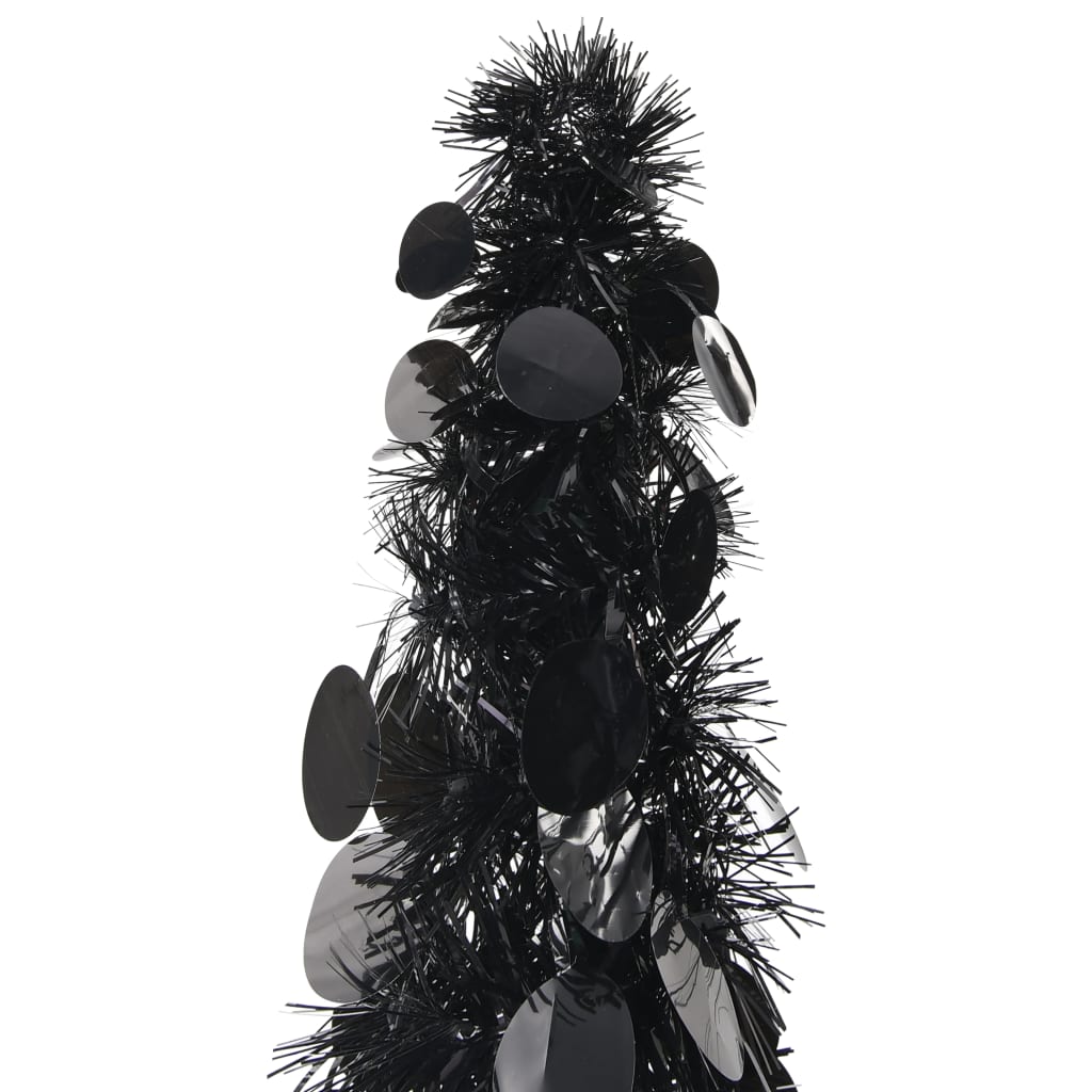 Künstlicher Pop-Up-Weihnachtsbaum Schwarz 120 cm PET