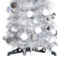 Thumbnail for Künstlicher Pop-Up-Weihnachtsbaum Silbern 150 cm PET