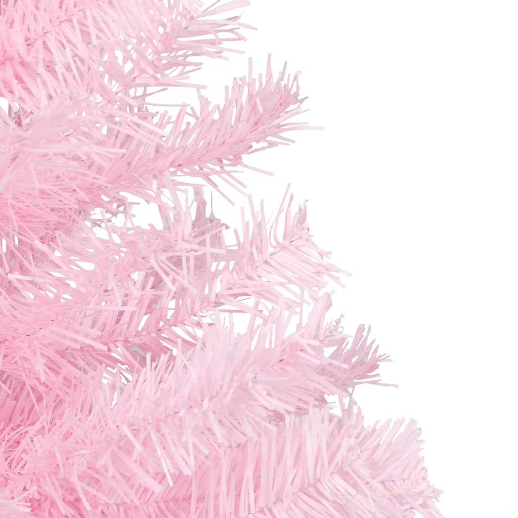 Künstlicher Weihnachtsbaum mit Ständer Rosa 210 cm PVC