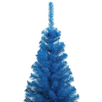 Thumbnail for Künstlicher Weihnachtsbaum mit Ständer Blau 210 cm PVC