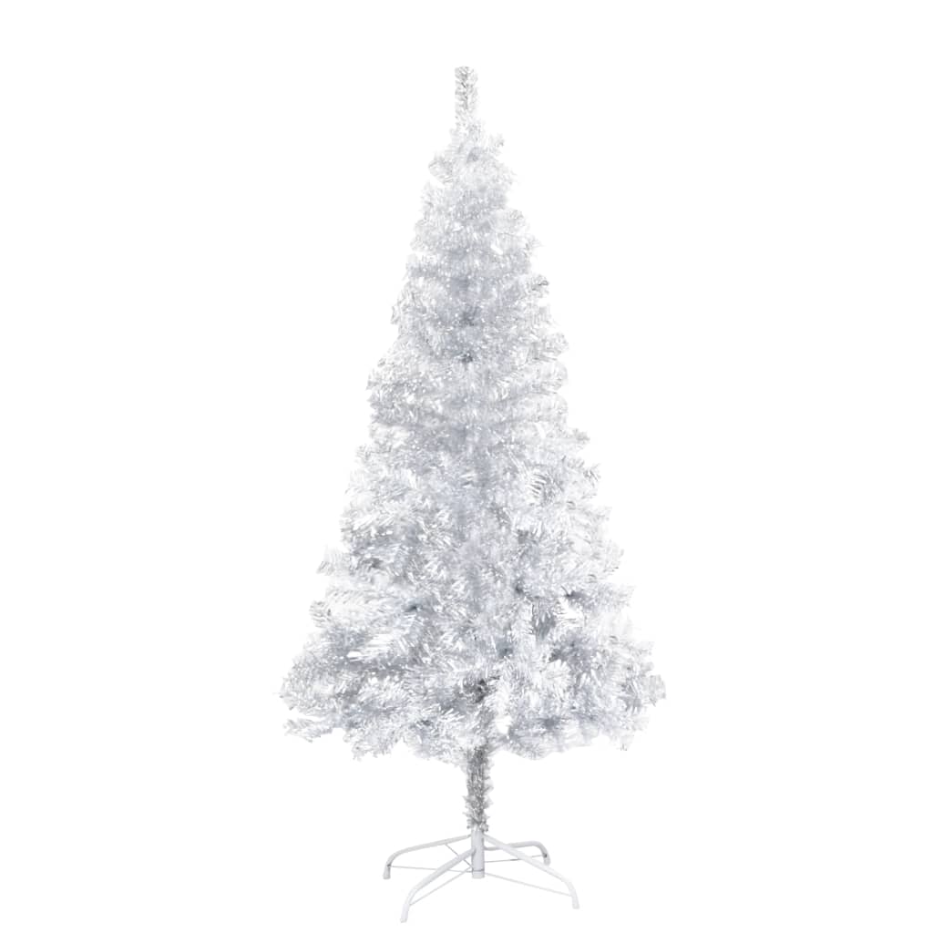 Künstlicher Weihnachtsbaum mit Ständer Silbern 150 cm PET