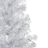 Thumbnail for Künstlicher Weihnachtsbaum mit Ständer Silbern 150 cm PET