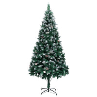Thumbnail for Künstlicher Weihnachtsbaum mit Zapfen und Schnee 240 cm