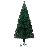 Thumbnail for Künstlicher Weihnachtsbaum mit Ständer Grün 240 cm Fiberoptik