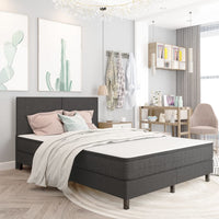 Thumbnail for Boxspringbett Dunkelgrau Stoff 180x200 cm