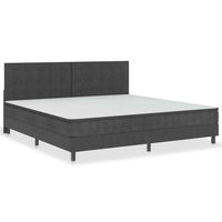 Thumbnail for Boxspringbett Dunkelgrau Stoff 200x200 cm