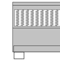 Thumbnail for Boxspringbett Dunkelgrau Stoff 200x200 cm