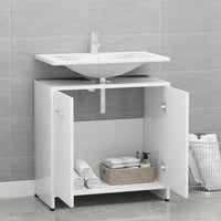 Thumbnail for Badezimmerschrank Weiß 60x33x61 cm Holzwerkstoff