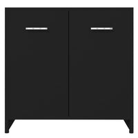 Thumbnail for Badezimmerschrank Schwarz 60x33x61 cm Holzwerkstoff