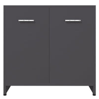 Thumbnail for Badezimmerschrank Grau 60x33x61 cm Holzwerkstoff