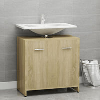 Thumbnail for Badezimmerschrank Sonoma-Eiche 60x33x61 cm Holzwerkstoff