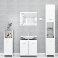 Thumbnail for Badezimmerschrank Weiß 30x30x95 cm Holzwerkstoff