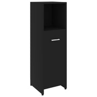 Thumbnail for Badezimmerschrank Schwarz 30x30x95 cm Holzwerkstoff