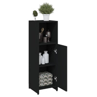 Thumbnail for Badezimmerschrank Schwarz 30x30x95 cm Holzwerkstoff